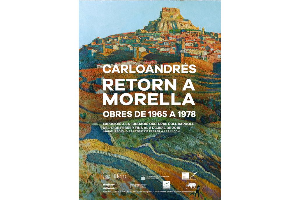 Cartell de l'exposició de Carloandrés sobre Morella a la Fundació Coll Bardolet de Valldemossa